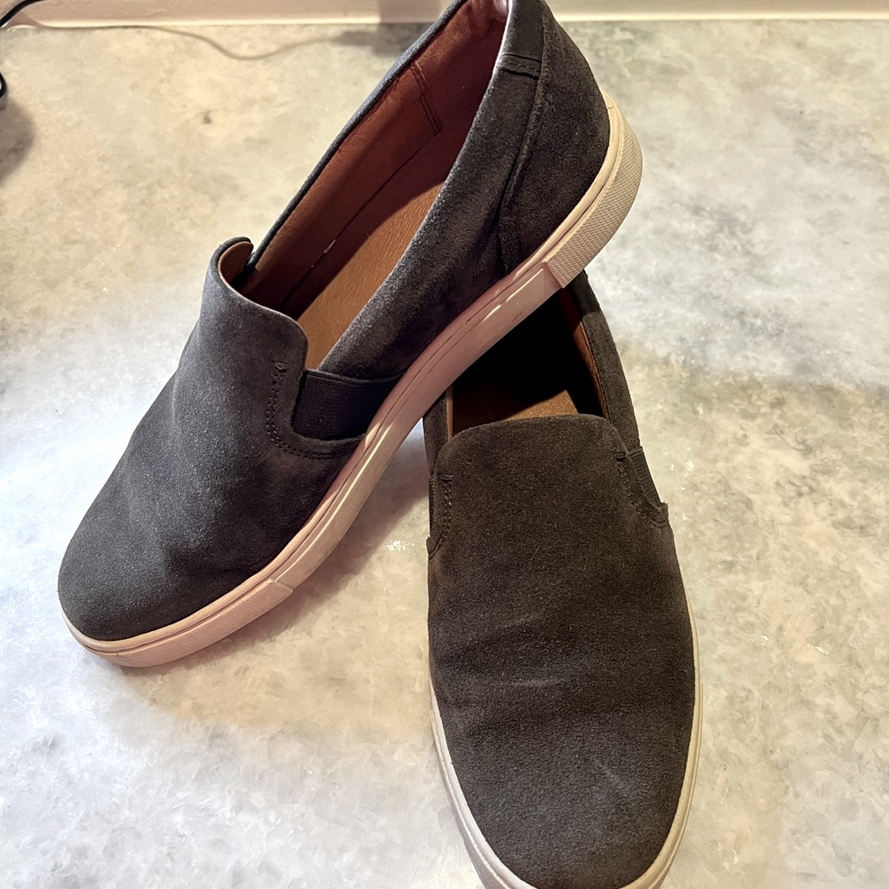 Frye suede Ivy Slip sneakers. Excellent condition.